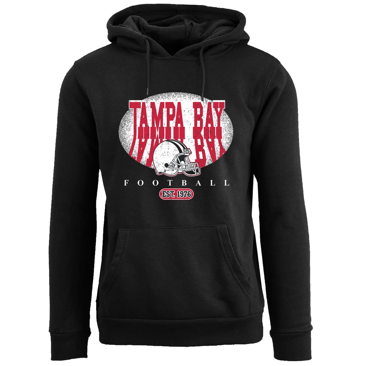 Men's Football Shadow Pullover Hoodie - Tampa Bay - Black / XL