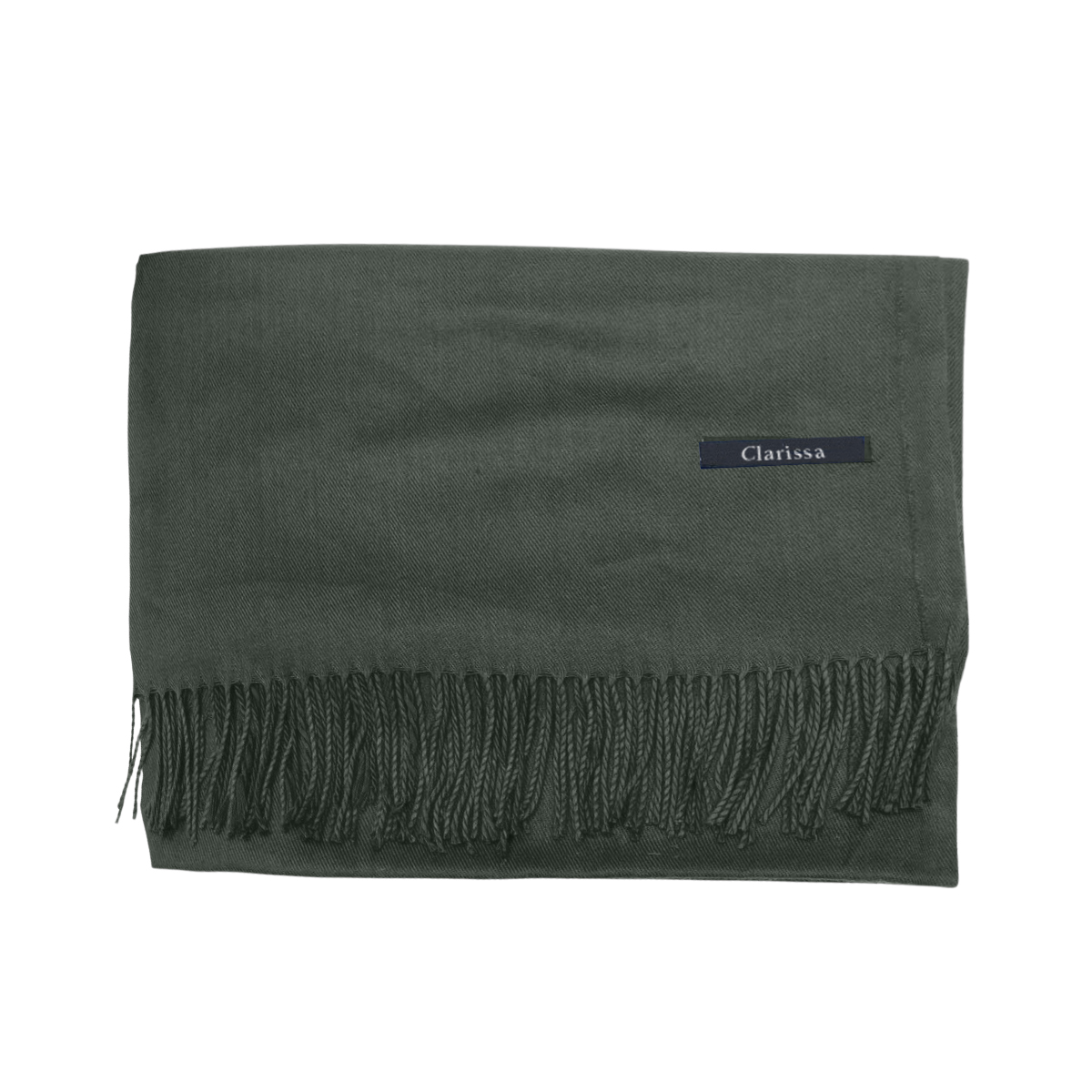 UntilGone – Clarissa Damita Scarves with Fringe – Dark Green