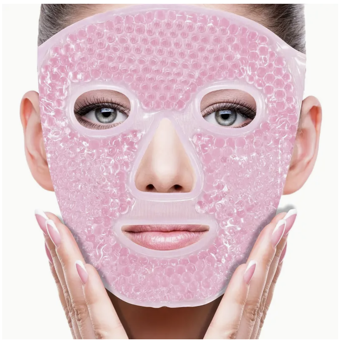 Cooling Gel Bead Face Mask - Pink