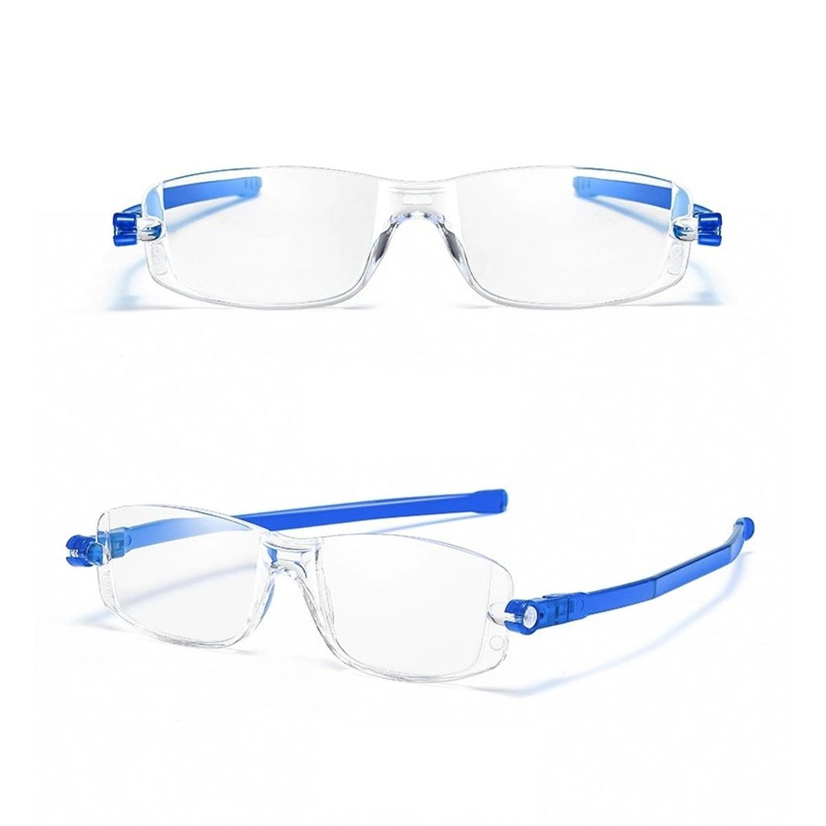 Foldable Reading Glasses (1 or 3-Pack) - Blue +2.50