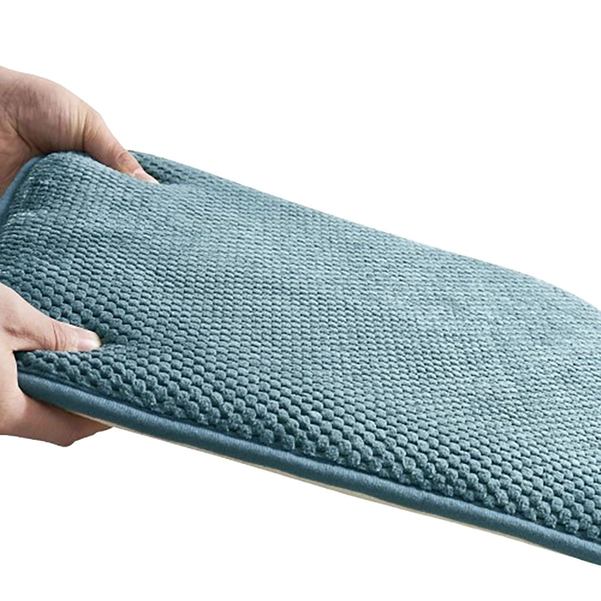 Photos - Pillow Private Label Memory Foam Chair Pad, 16" x 16"  - Aqua - 4 Pack 6786-4PK-AQ(2 or 4-Pack)