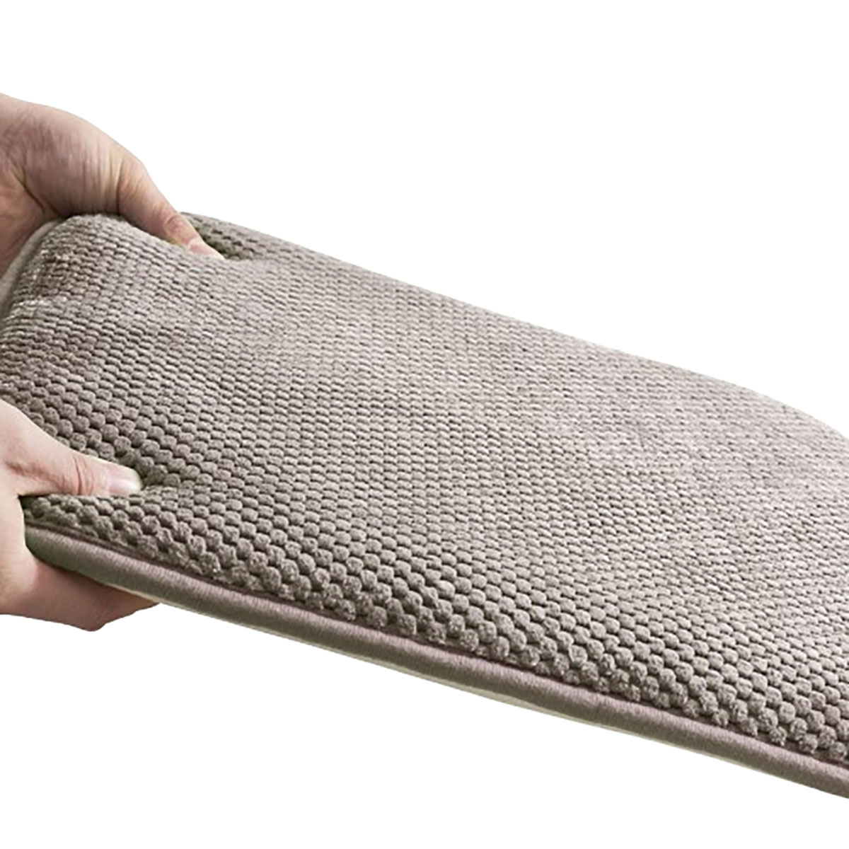 Memory Foam Chair Pad, 16" x 16" (2 or 4-Pack) - Taupe - 4 Pack