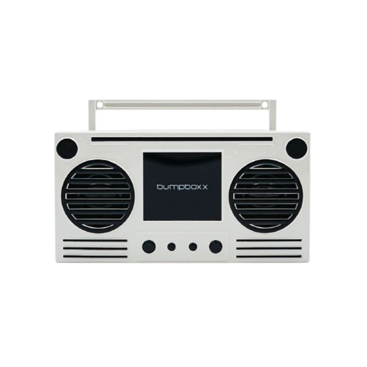 Bumpboxx Microboom Speaker Boombox - BUBBMBICYWHT-N