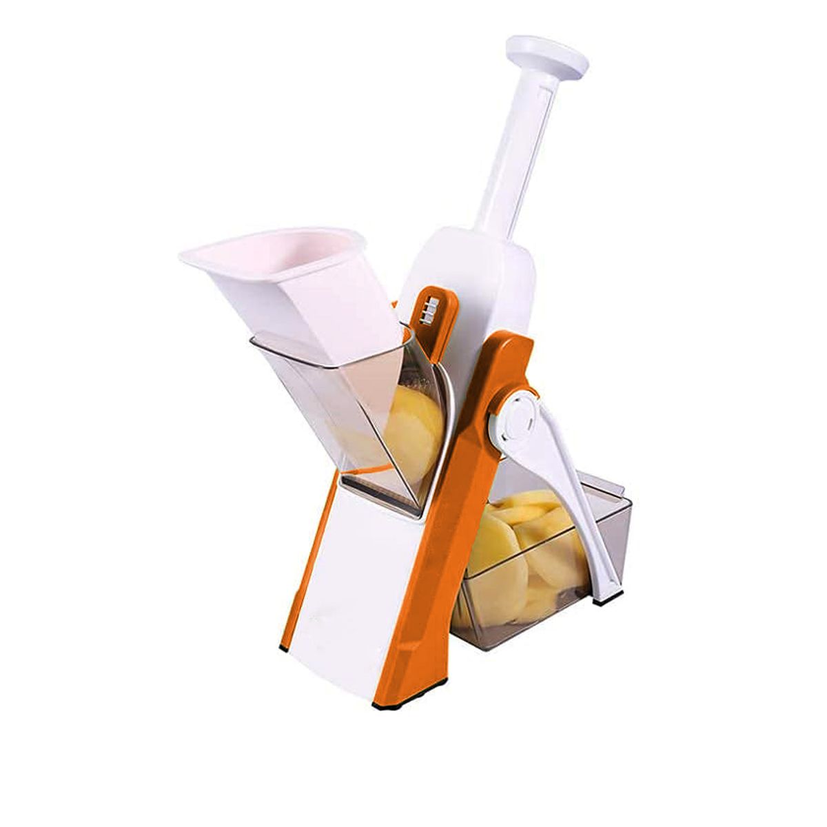 Photos - Kitchen Scissors Private Label Multifunctional Manual Vegetable Slicer with 30 Different Cuts - Orange KITC-1016OR