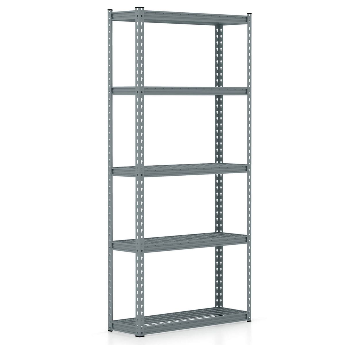 Photos - Wall Shelf Costway 5-Tier Heavy-Duty Shelf Storage  - Utility Rack Shelf -1 HCST00454 (1 to 4-Pack)