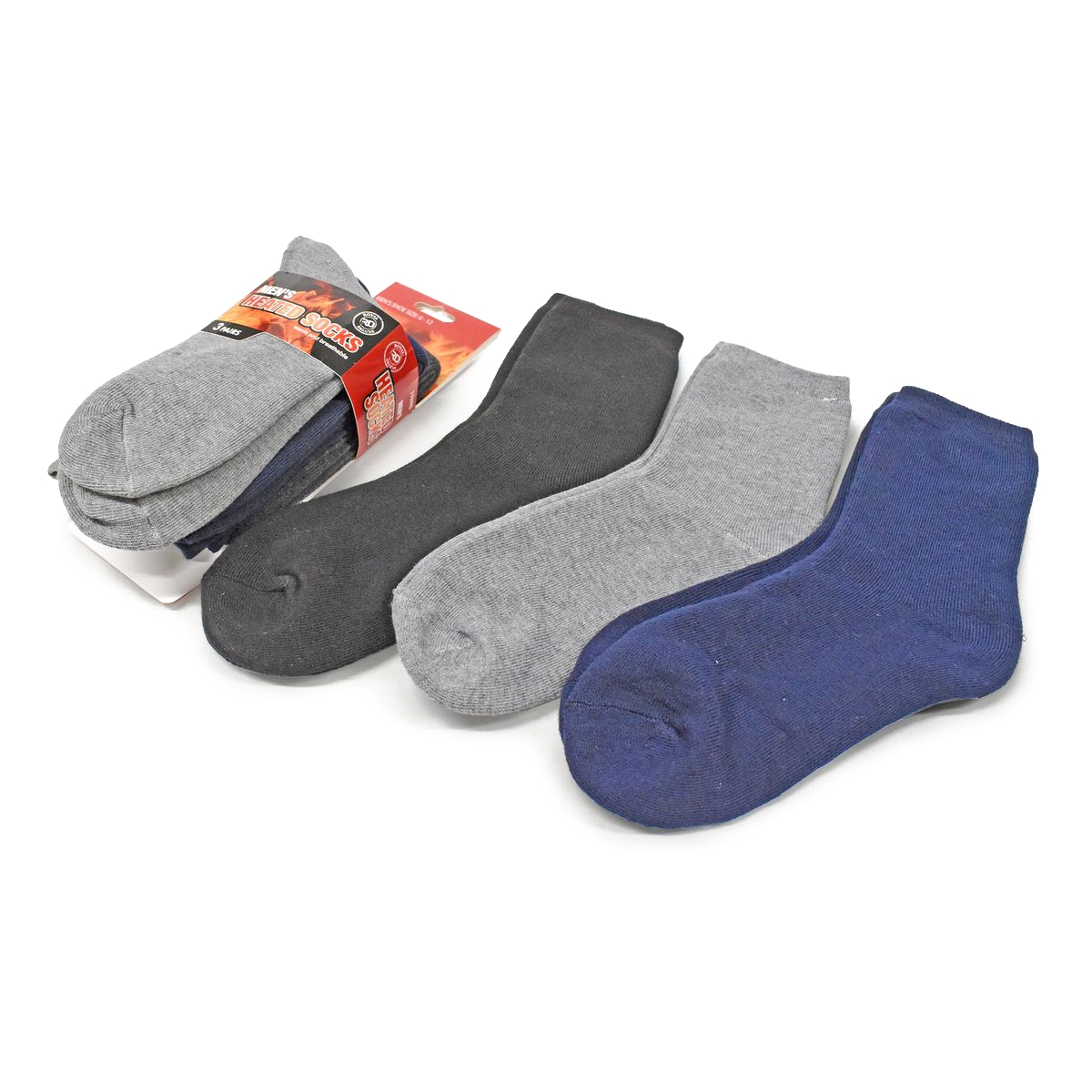 Men's Thermal Socks, Size 6-12 (6-Pair) - Assorted
