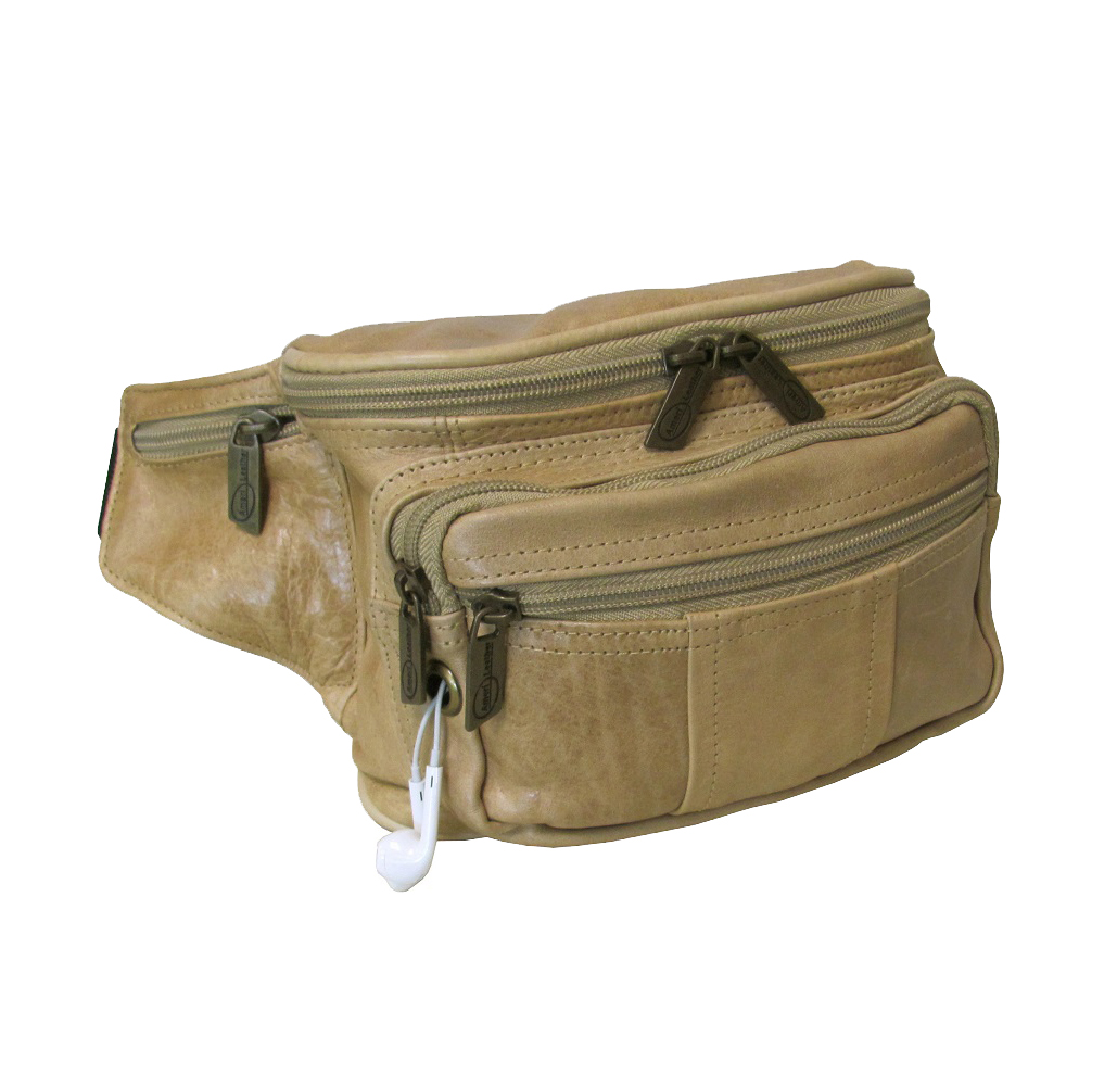 Photos - Bum Bag Amerileather Amerileather® Easy Traveler Fanny Pack - Tan 7340-9