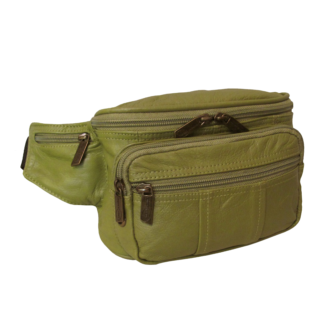 Amerileather® Easy Traveler Fanny Pack - Avocado