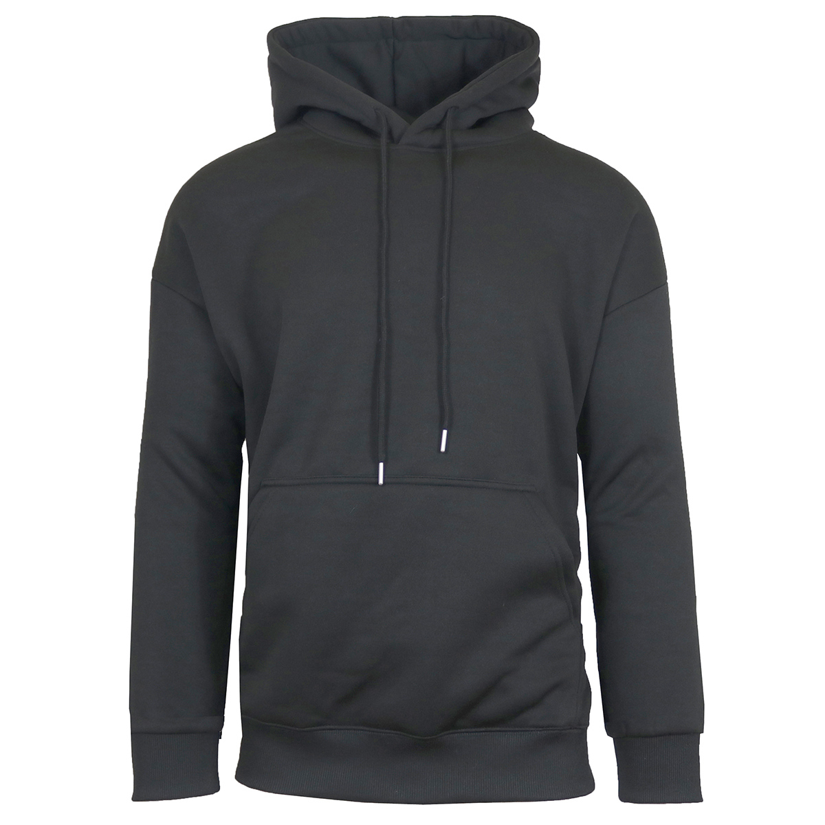 Men's Sherpa-Lined Pullover Hoodie - MPO-002-BK - S