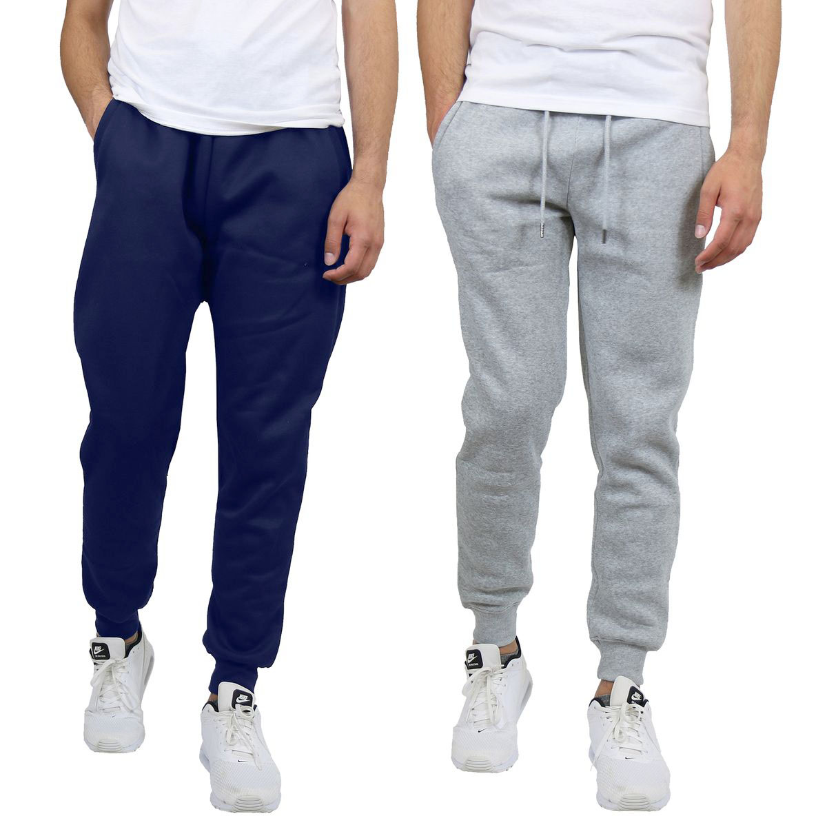Men's Slim-Fit Fleece Jogger Sweatpants (2-Pack) - J/MFP-750-NV-HG - 3XL