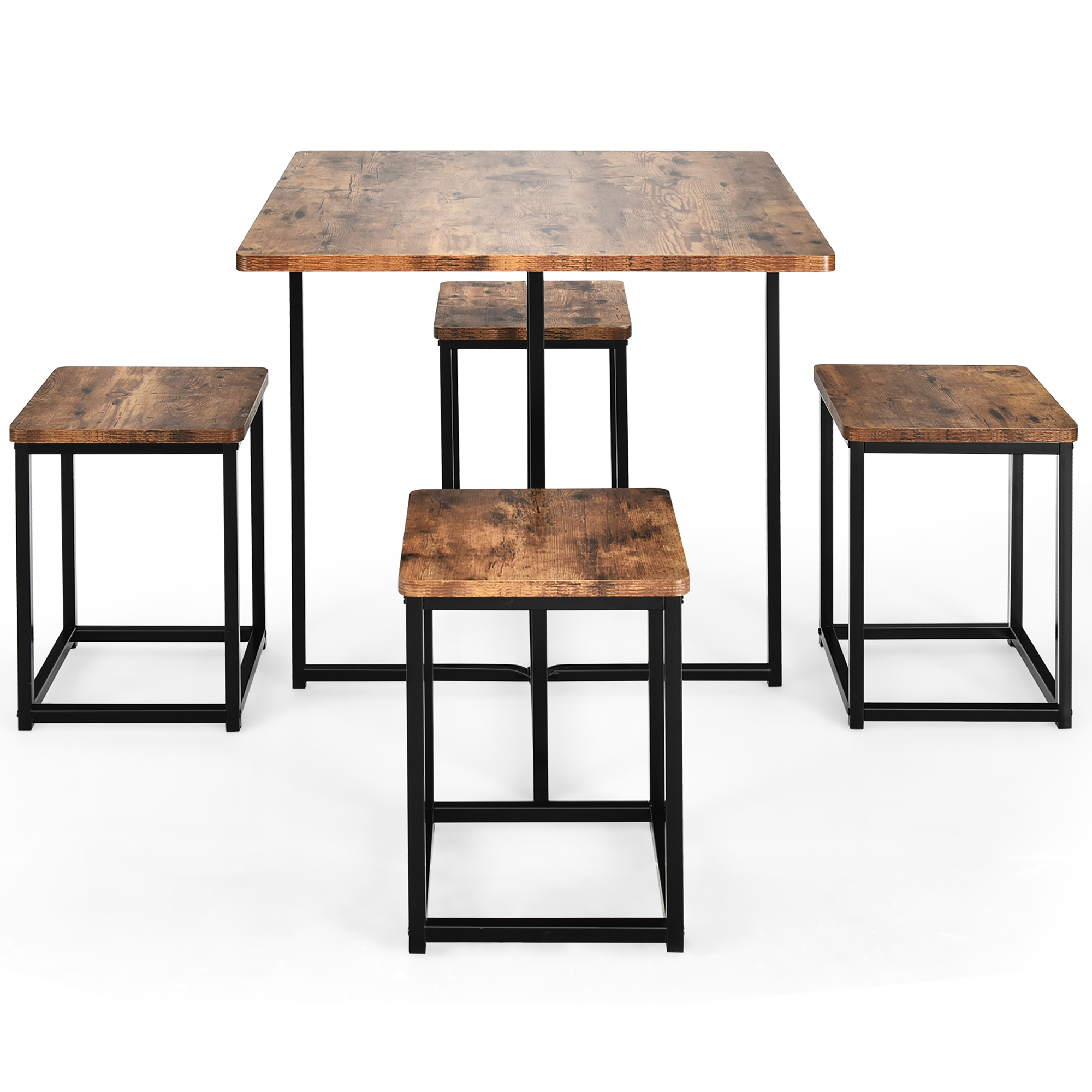5-Piece Compact Kitchen Dining Set - Goplus Kitchen Dining Set