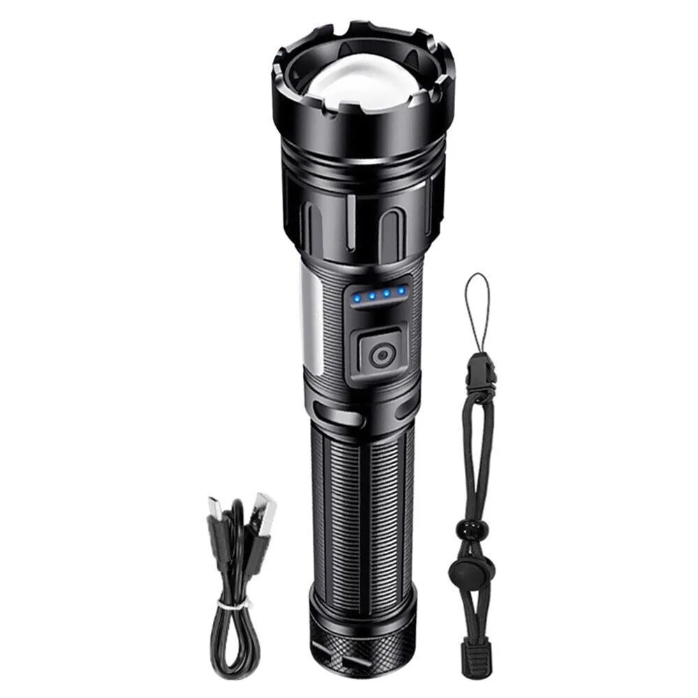 Rechargeable 990,000-Lumen LED Flashlight (1 or 2-Pack) - Rechargeable  High Lumens LED Flashlight