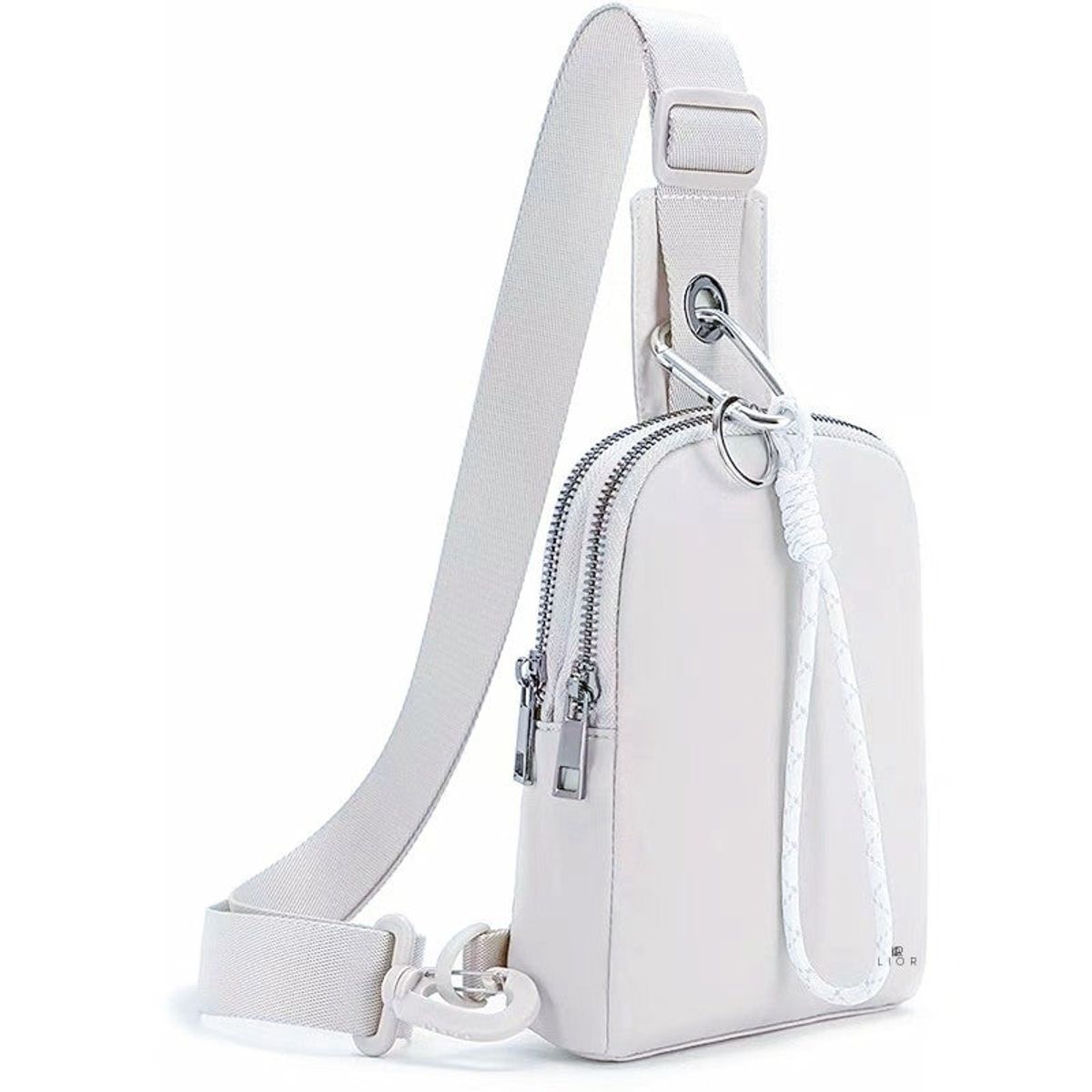 Lior Unisex Multifunctional Outdoor Sports Sling Bag - White