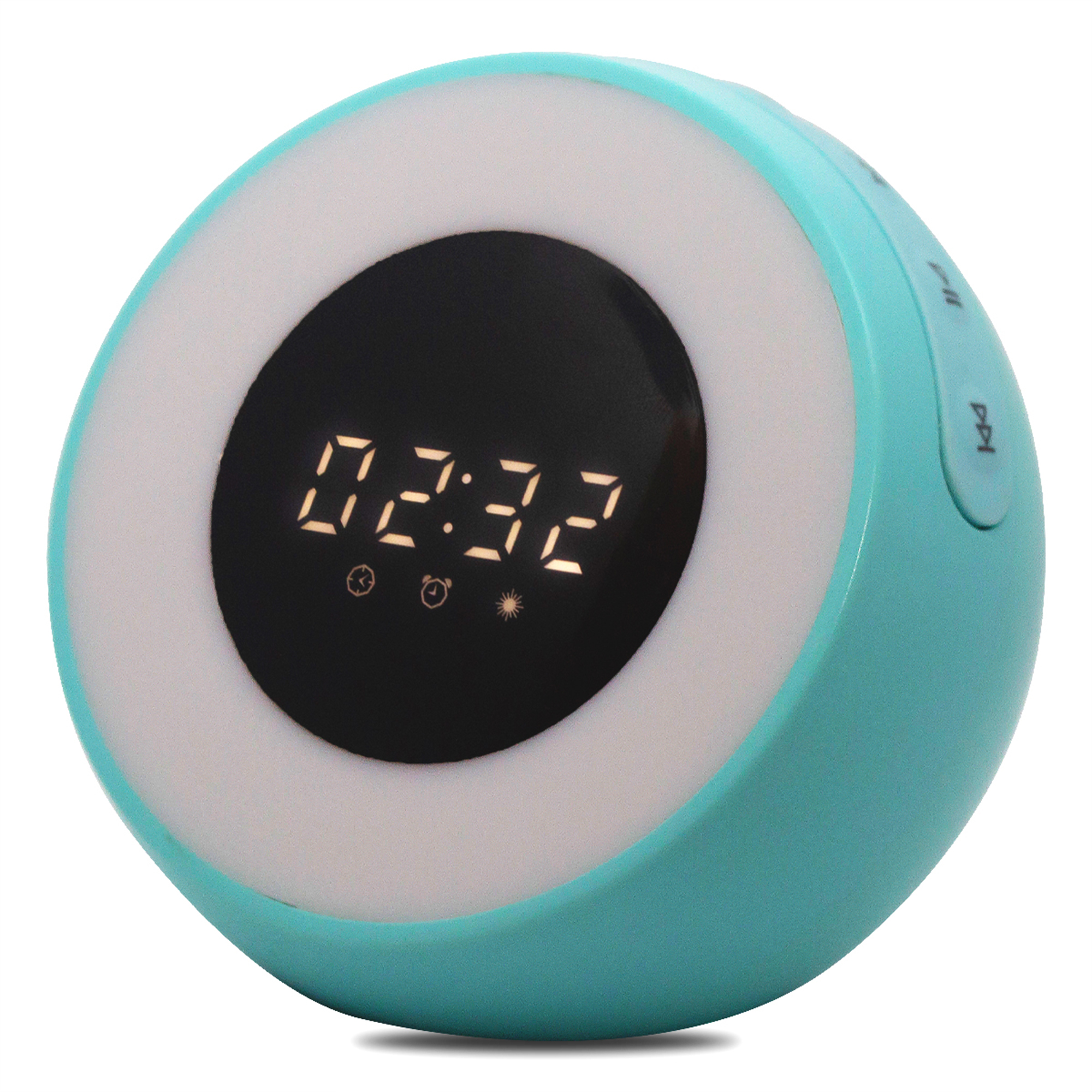 LED Alarm Clock BT Speaker with Built-in Purifier & Sound Machine - Blue