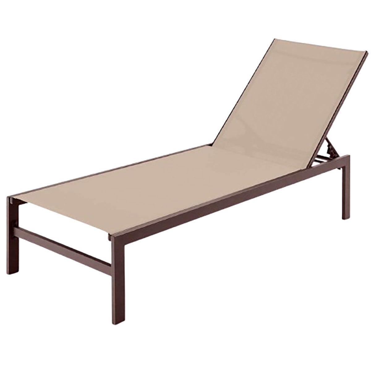 Photos - Garden Furniture Costway 6-Position Chaise Lounge Chair with Rustproof Aluminum Frame - Lounge Chair-Brown - 1-Pack NP10502CF (1 or 2-Pack)