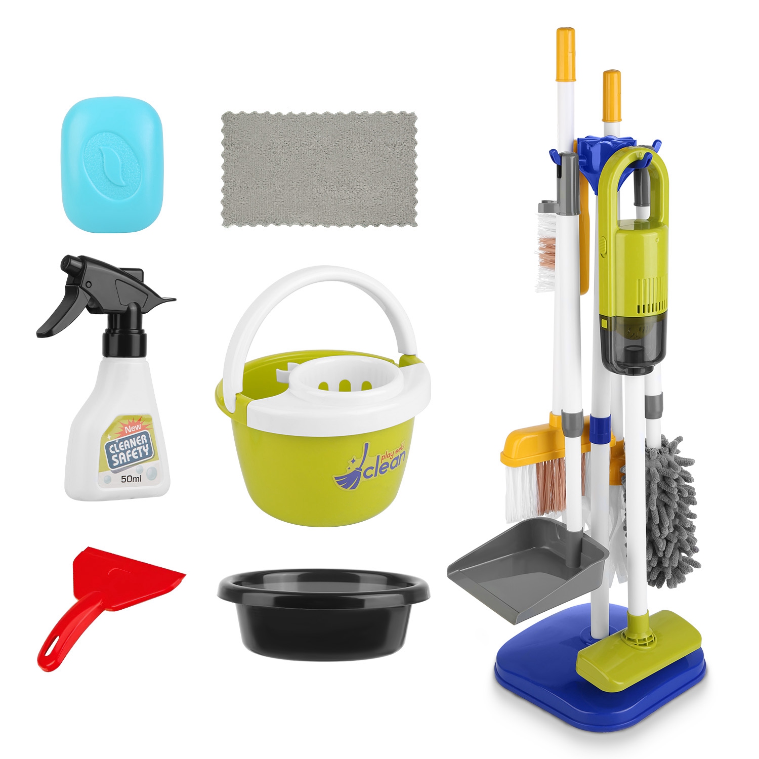 BabyLuv 14-Piece Kids' Cleaning Set - BabyLuv 14Pcs Kids Cleaning Toy Set B