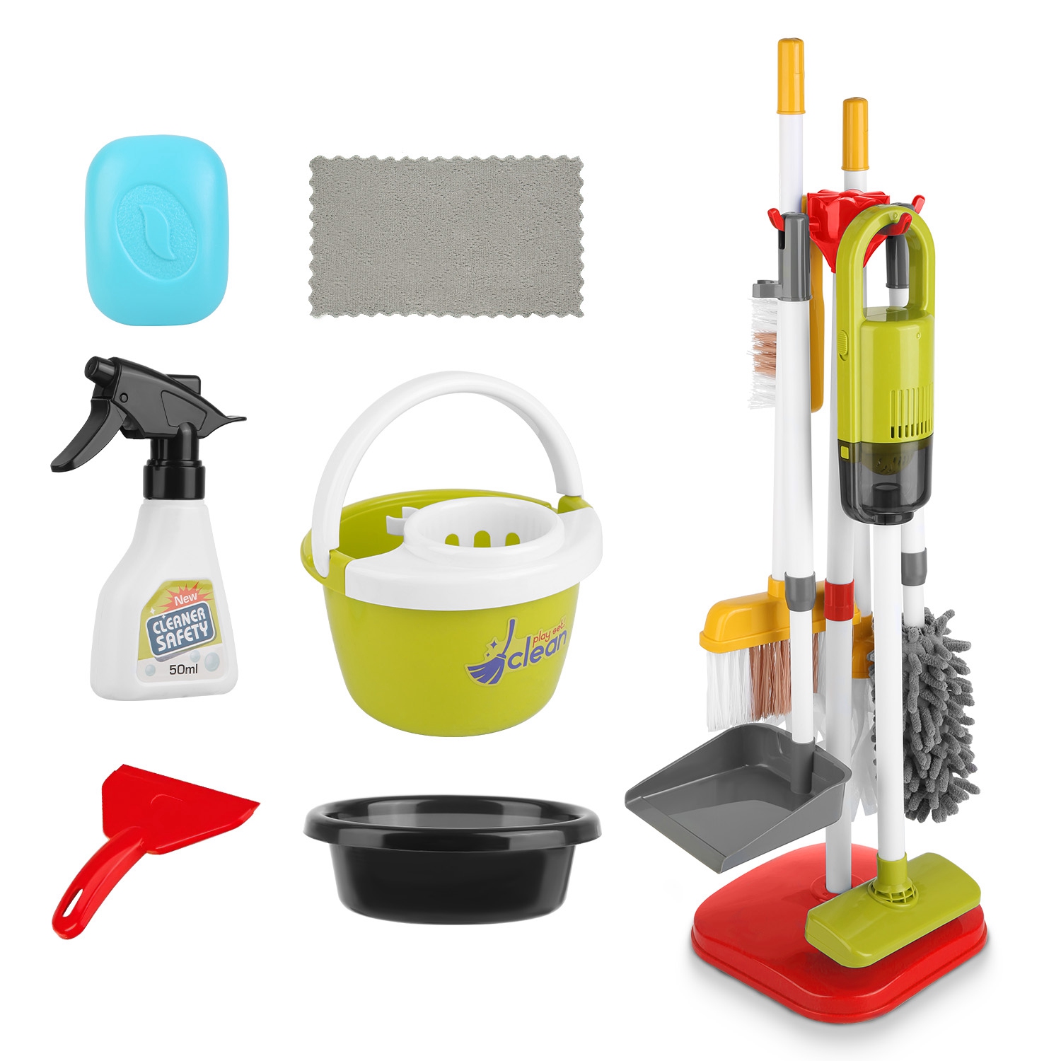 BabyLuv 14-Piece Kids' Cleaning Set - BabyLuv 14Pcs Kids Cleaning Toy Set R