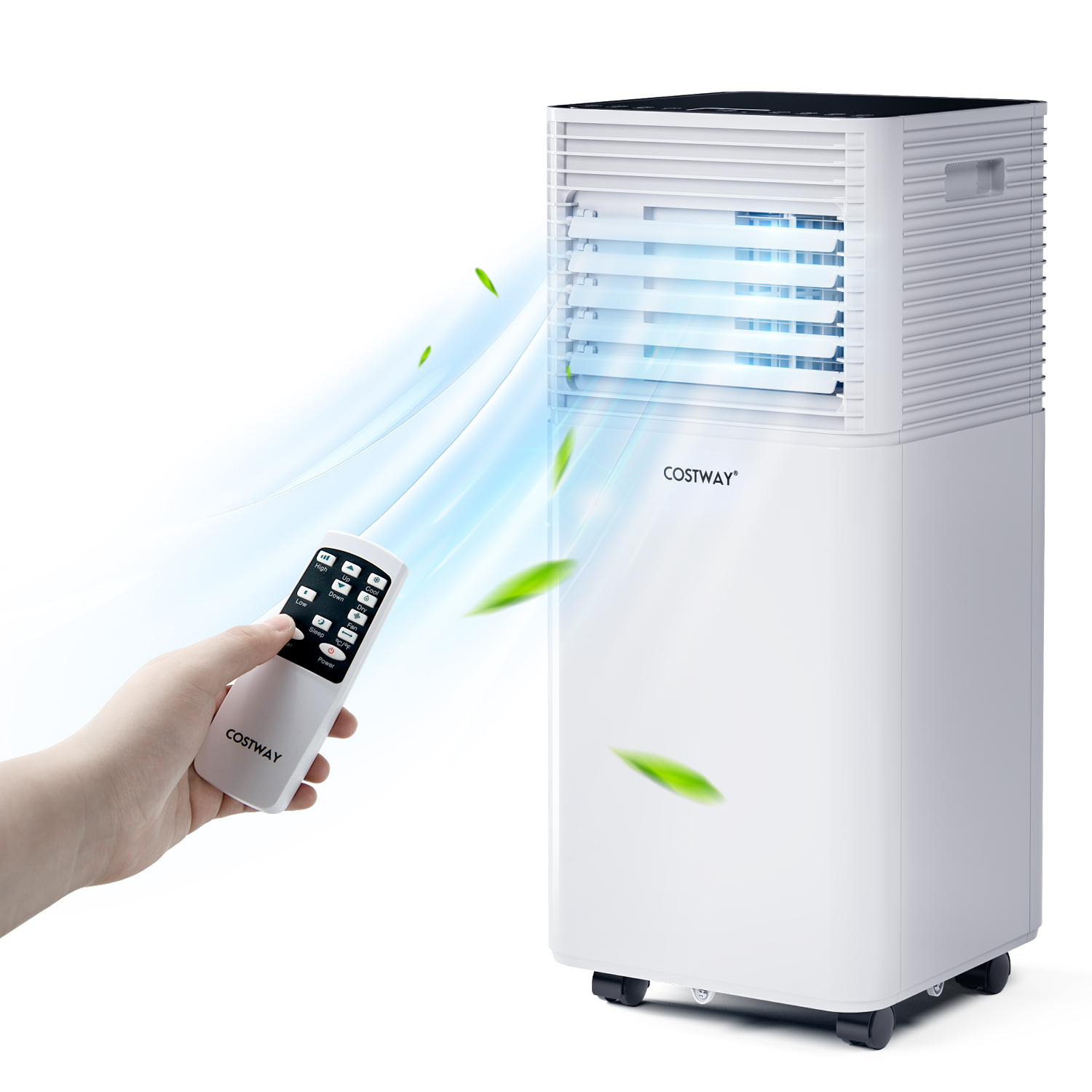 10000BTU Portable Air Cooler with Fan  Dehumidifier Mode  Air ConditionerBlack