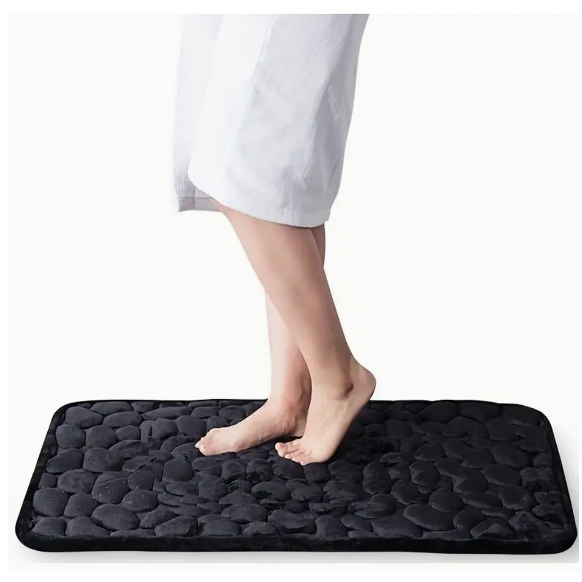 Non-Slip Bathroom Mat - Black