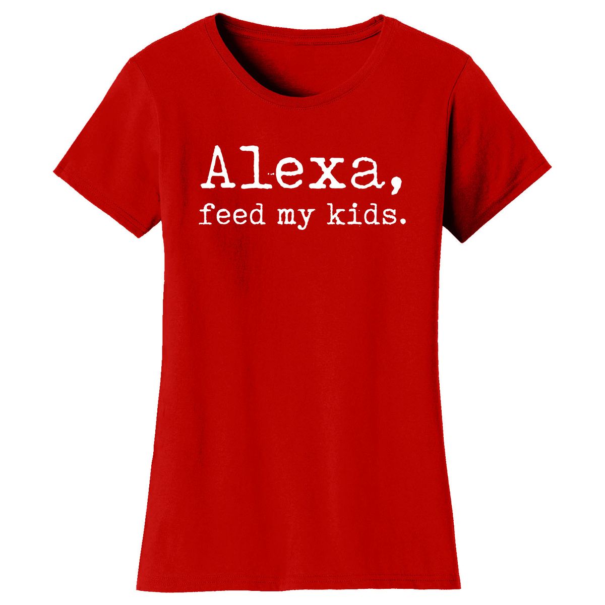 Women’s Mom Humor T-Shirt - Alexa - Red / 2XL