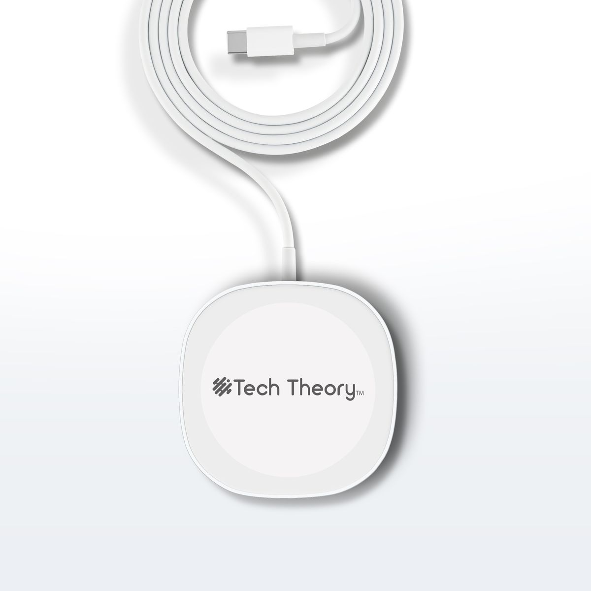 Aduro 2-in-1 Magnetic Wireless Charger with Kickstand - Magnetic Wireless Charger White