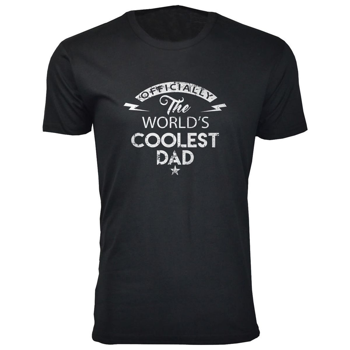 Men's Funny Dad Cotton T-Shirts - The World's Coolest Dad / Black / 2XL