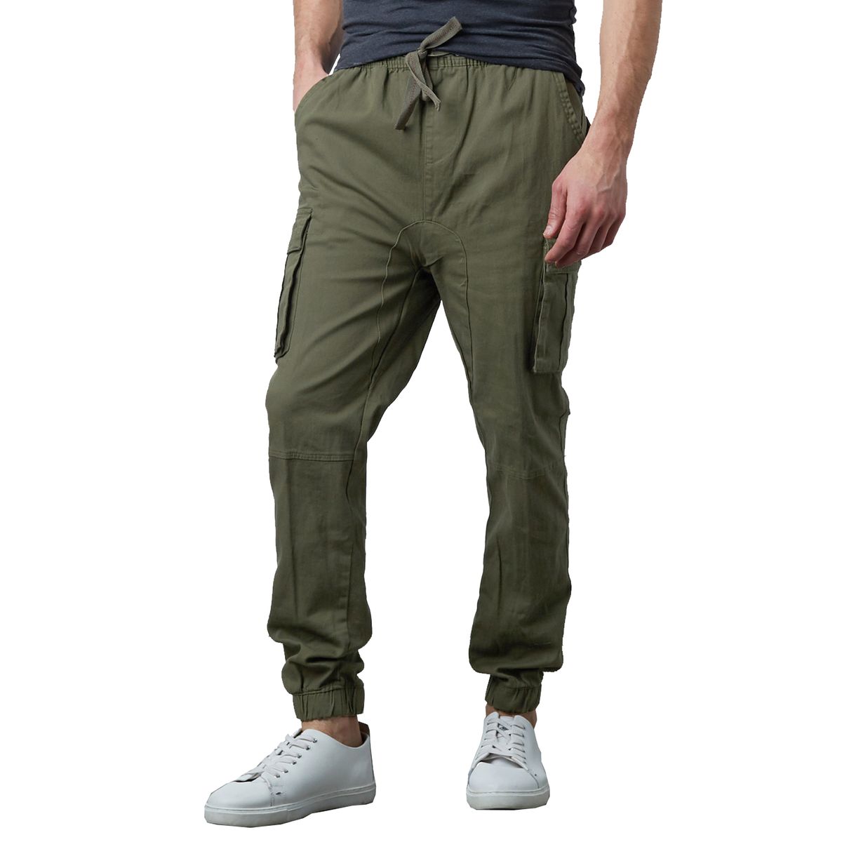 Men's Modern Fit Super Flex Stretch Cargo Jogger Pants - MSSCJ-408-OL / 2XL