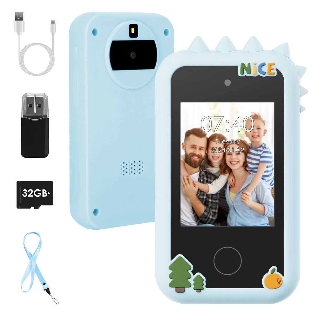 Photos - Role Playing Toy BabyLuv Babyluv Kids' Toy Smartphone - Blue KGSMARTPHONETOYGPCT5263(BLUE)