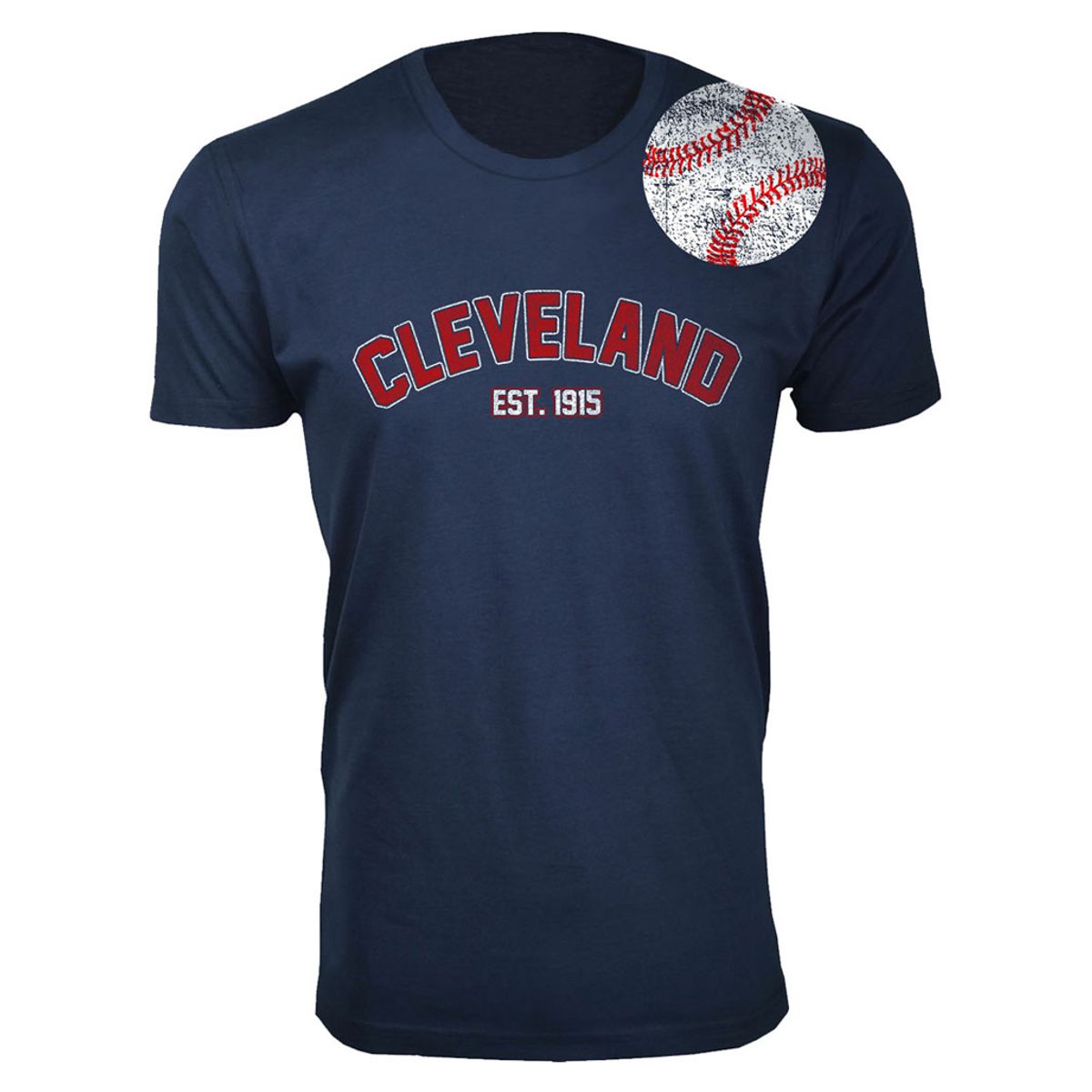 Men's Baseball City T-Shirt - Cleveland - Navy / S