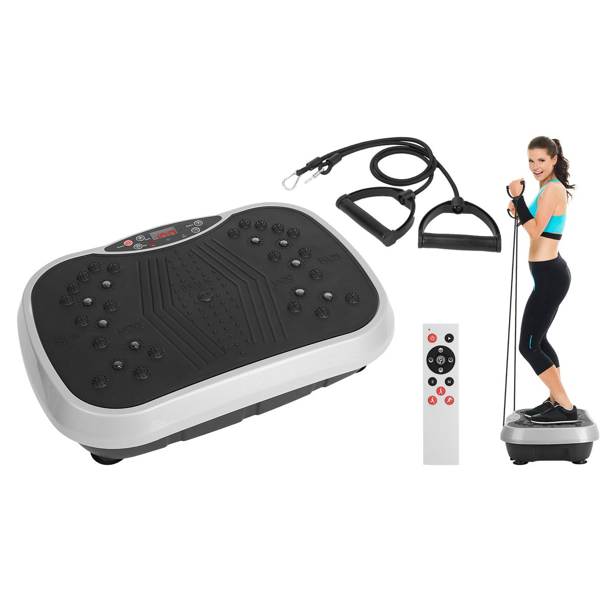Vibration Exercise Machine - Grey