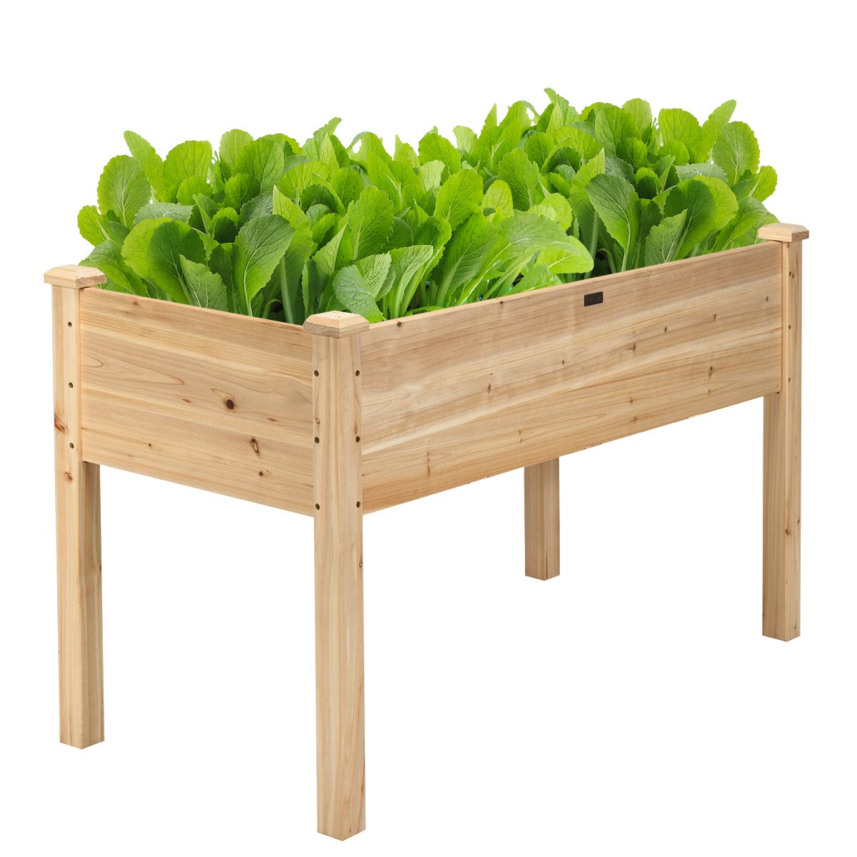 Photos - Flower Pot Costway Wooden Raised Vegetable Garden Bed - Raised Garden Bed-Natural GT2936