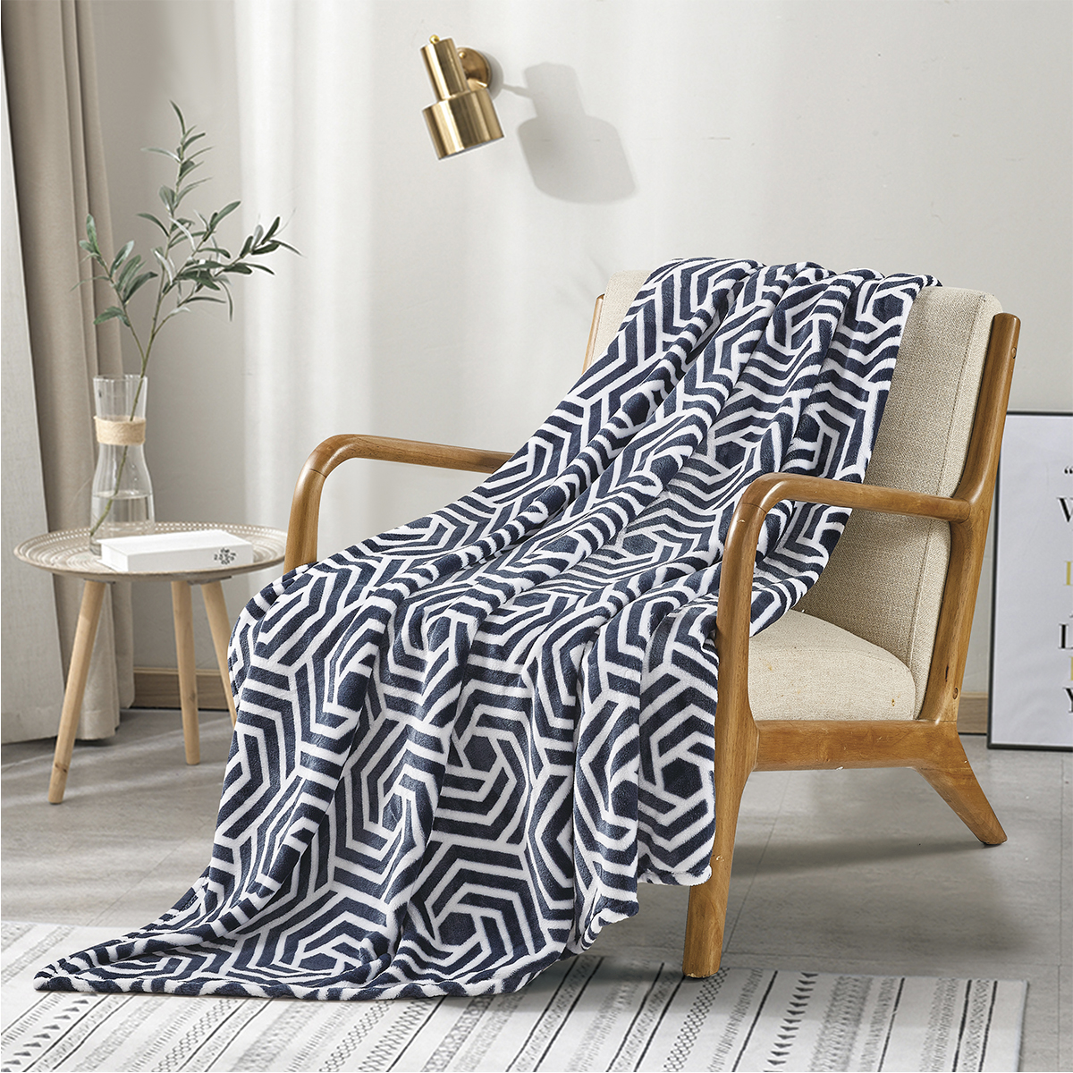 Noble House 50 x 70Inch Blanket  AZMERA 50 X 70 THROW