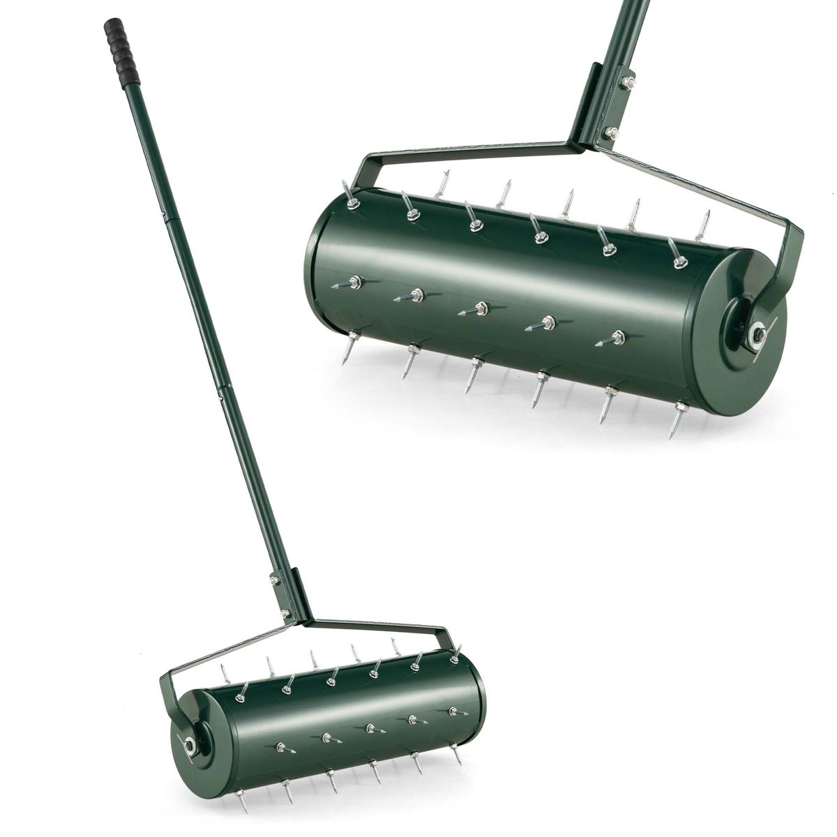 21 Manual Lawn Aeration Tool  Green