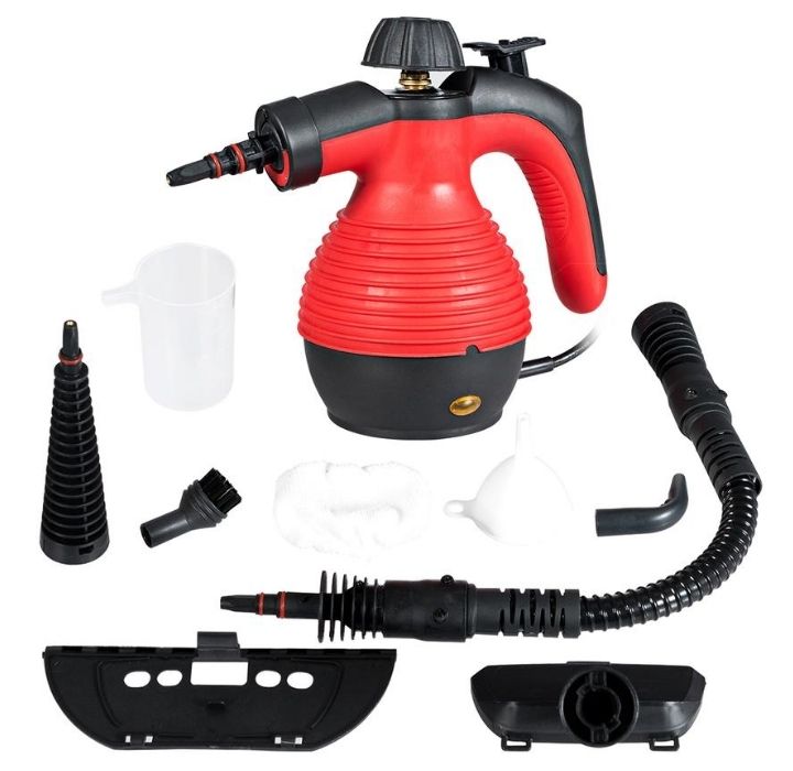 Multifunction Portable 1050W Steam Cleaner   Red
