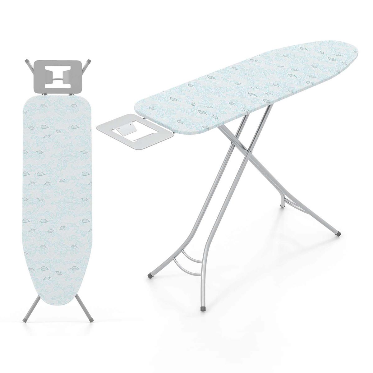 Photos - Ironing Board Costway Folding  with Iron Rest & Adjustable Height - Blue HCST03475 