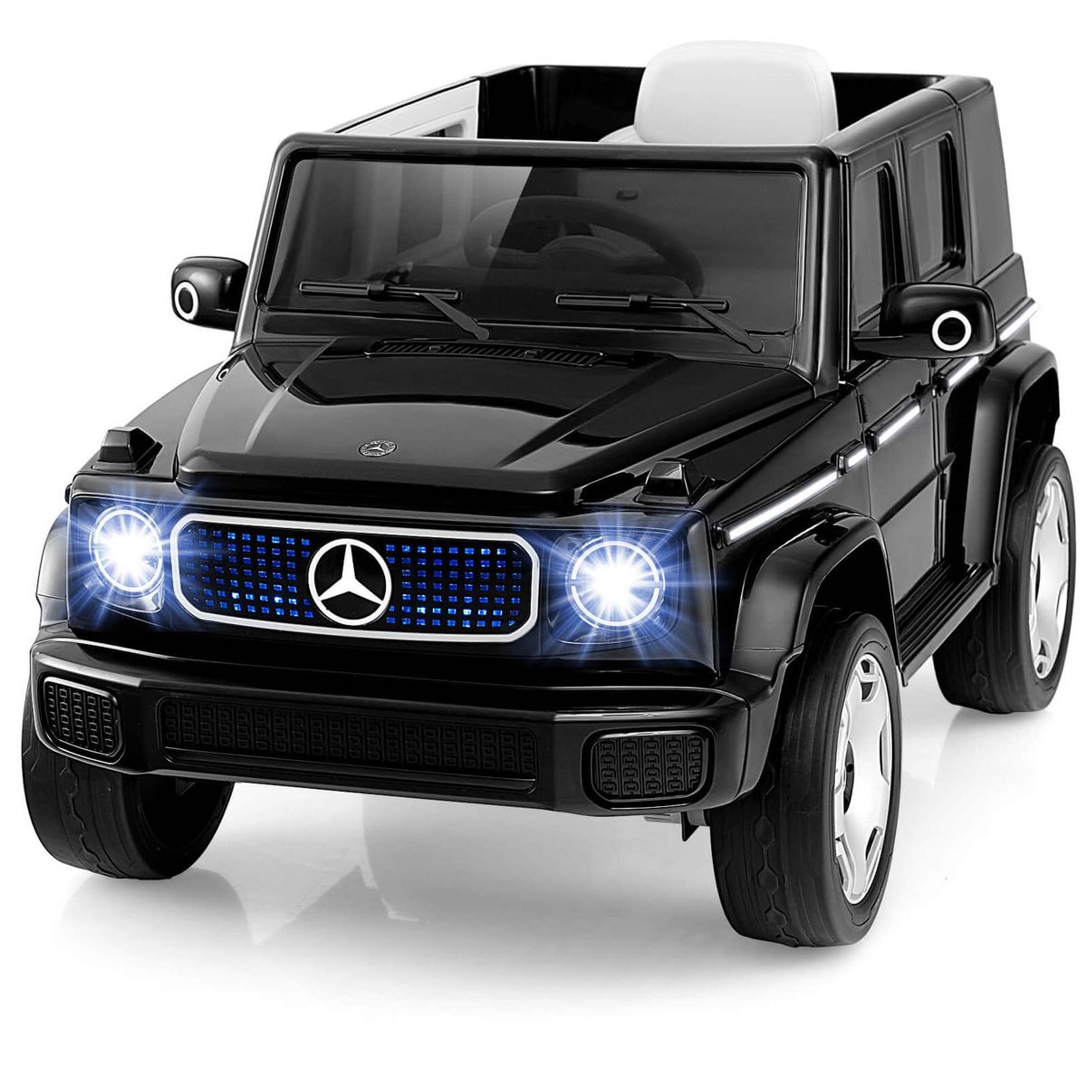 Kids' 12V Licensed Mercedes-Benz EQG Ride-on Car with Remote Control - Black
