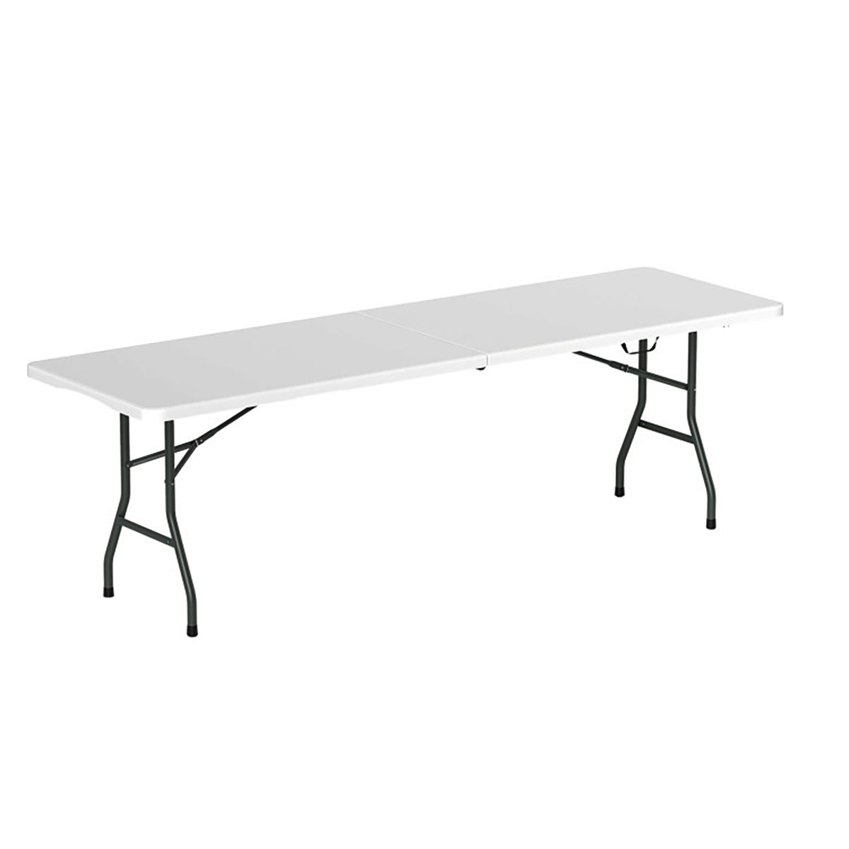 Photos - Dining Table Costway 8-Foot Portable Folding Table with HDPE Tabletop - Folding Table-White HCST05026