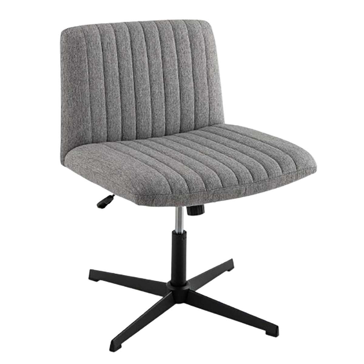 Adjustable-Height Crisscross Legged Chair without Wheels - Criss Cross -Gray