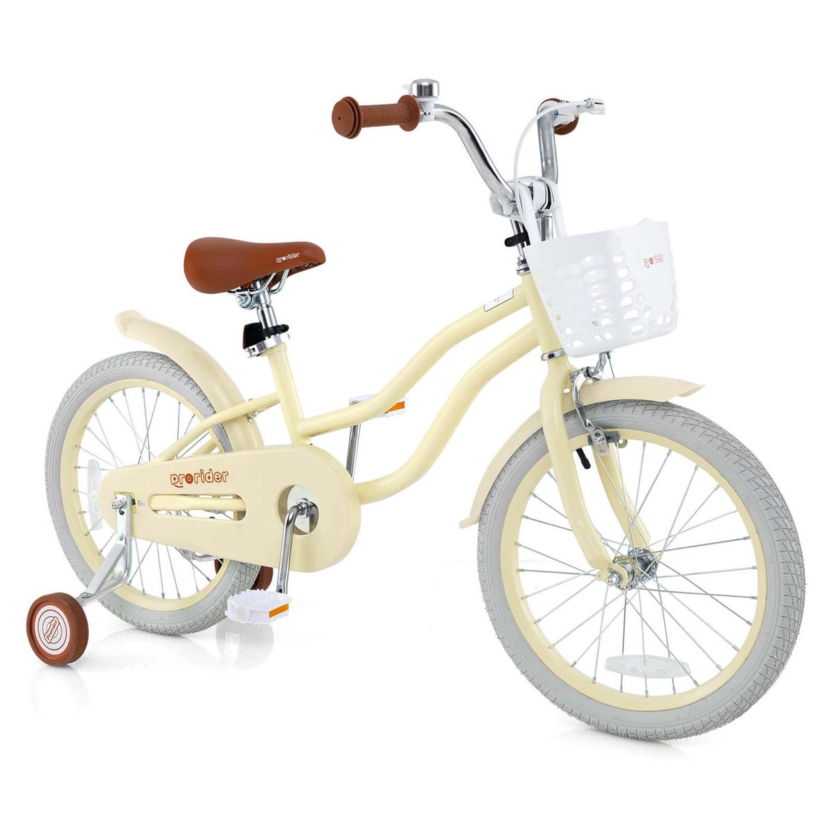 Adjustable Kids Bike with Adjustable Handlebar 1220  14 Kids Bike Beige