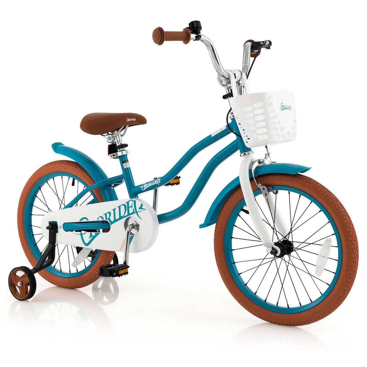 Adjustable Kids Bike with Adjustable Handlebar 1220  12 Kids Bike Turquoise