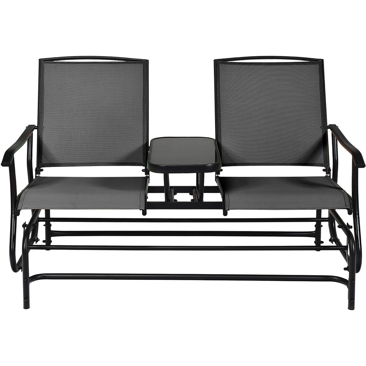 Photos - Garden Furniture Costway 2-Person Double Patio Glider - Glider Chair-Gray OP70357GR