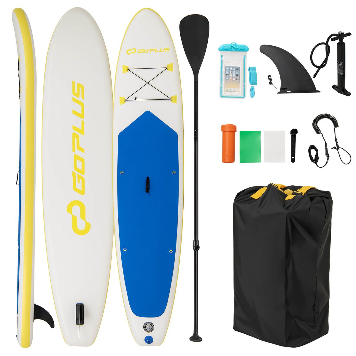 11' Inflatable Stand Up Paddle Board with Adjustable Paddle - Dark Blue