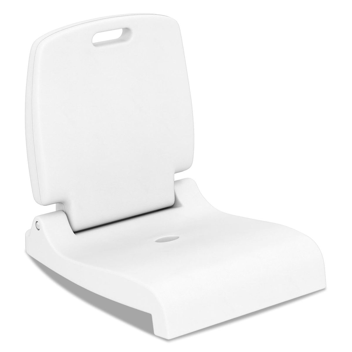 Poolside Chair with Back Support and Handle - White