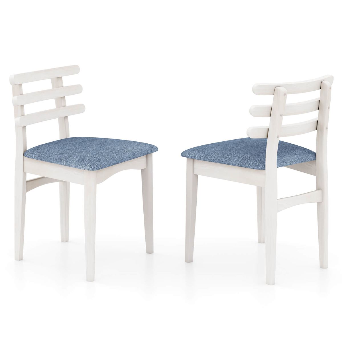 Rubber Wood Dining Chairs (Set of 2 or 4) - Chairs-2-image-SKU15476342