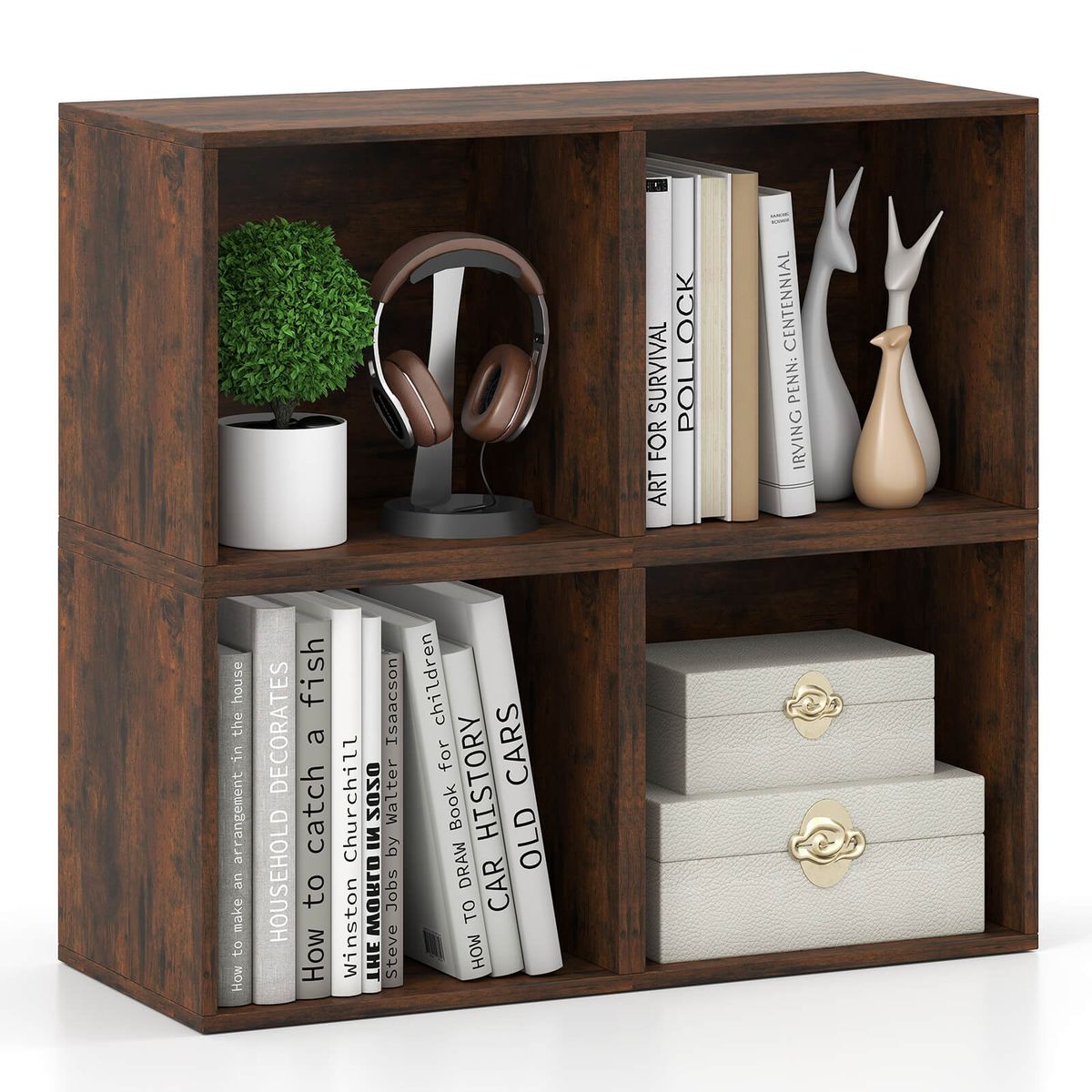 Cube Storage Organizer - Storage Brown-4