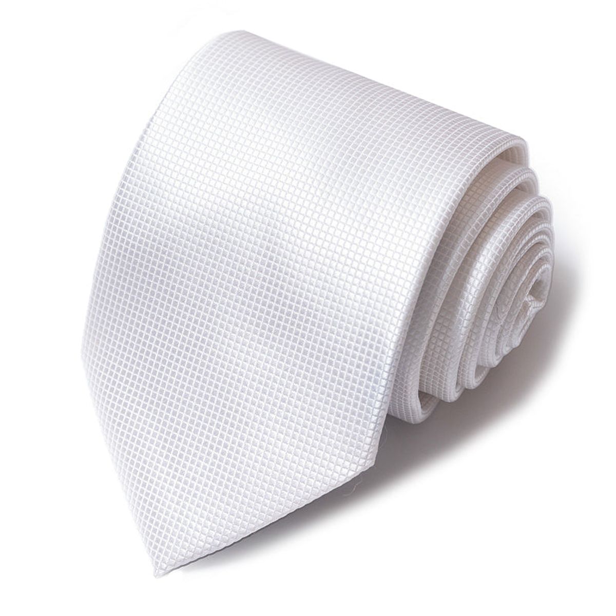 Formal Classic Patterned Tie  Platinum Grid Classic