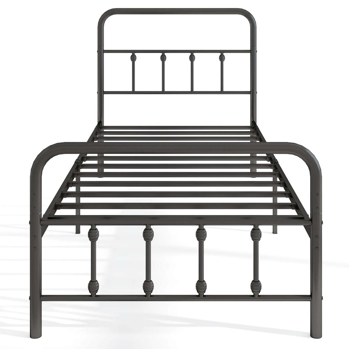 Bed Frame with Headboard and Storage - Twin