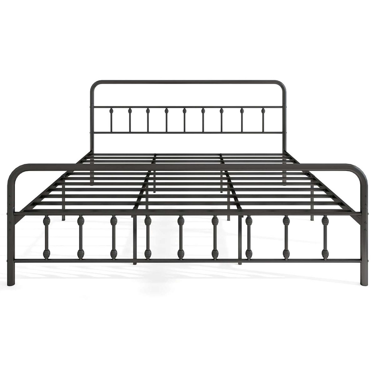Costway Bed Frame with Headboard Under Bed Storage No Box Spring - Black