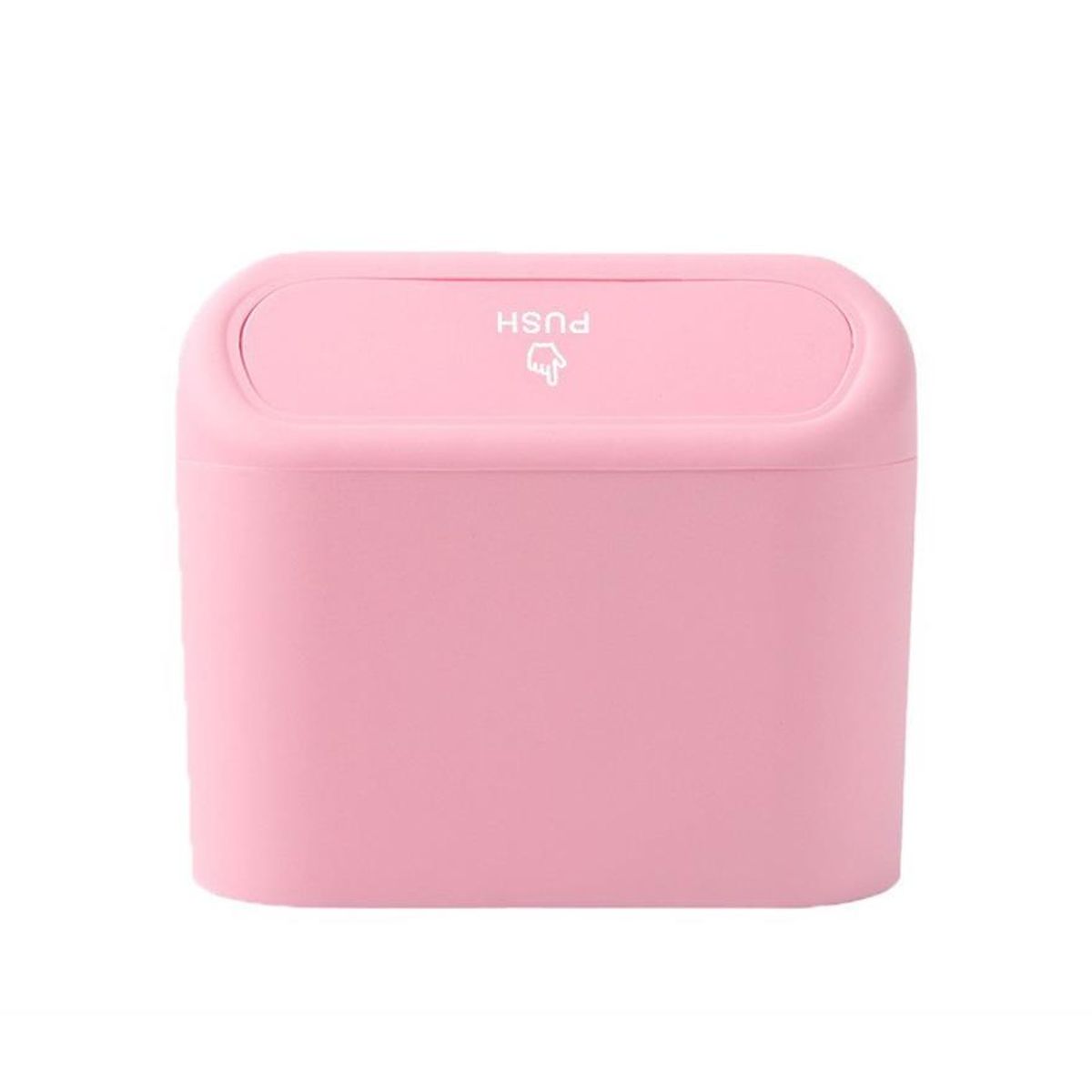 Car Trash Can with Spring Lid - Pink