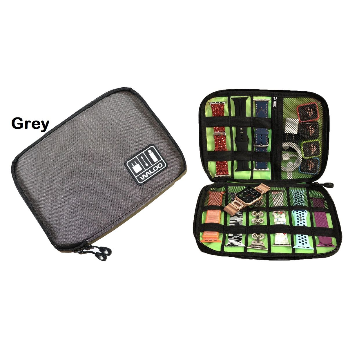 Portable Travel Bag for Cellphone and Electronics Accessories – Grey – untilgone.com